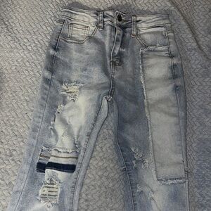 Distressed Light Blue Women's Jeans